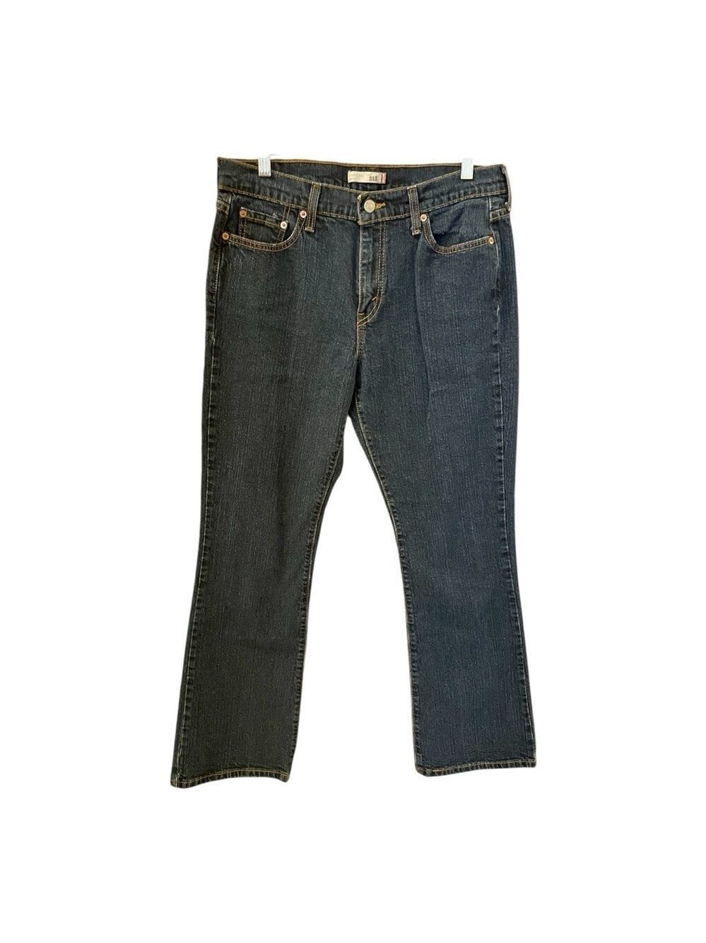 Levi’s 515 Boot Cut Jeans, Size M, Dark Wash.
